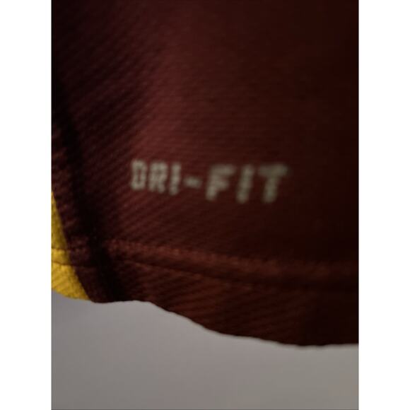 Nike DRI FIT ASU Sun Devils Maroon & Gold Polo Shirt Size L - Picture 4 of 10